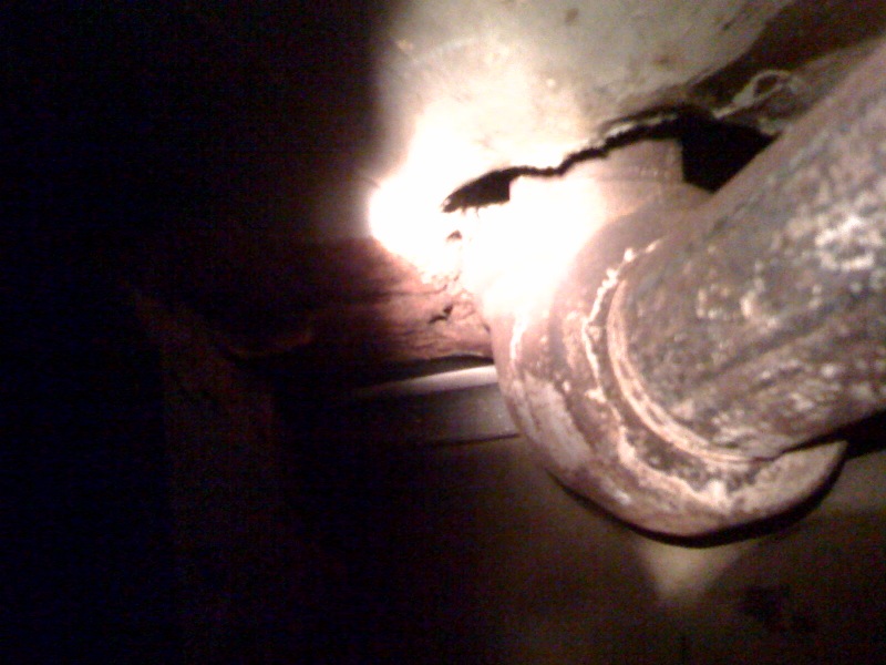 Leaking Steam Pipe in Basement — Heating Help The Wall